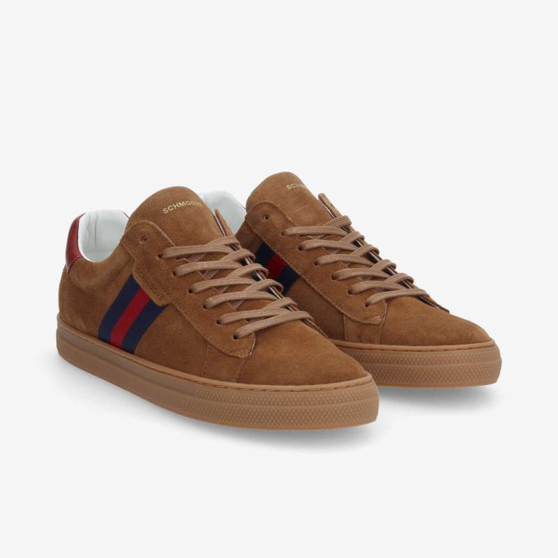 SPARK GANG M - SUEDE/STRAP - WHISKY/BLEU MARINE